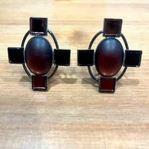 Vintage Philippe Ferrandis Clip Earrings